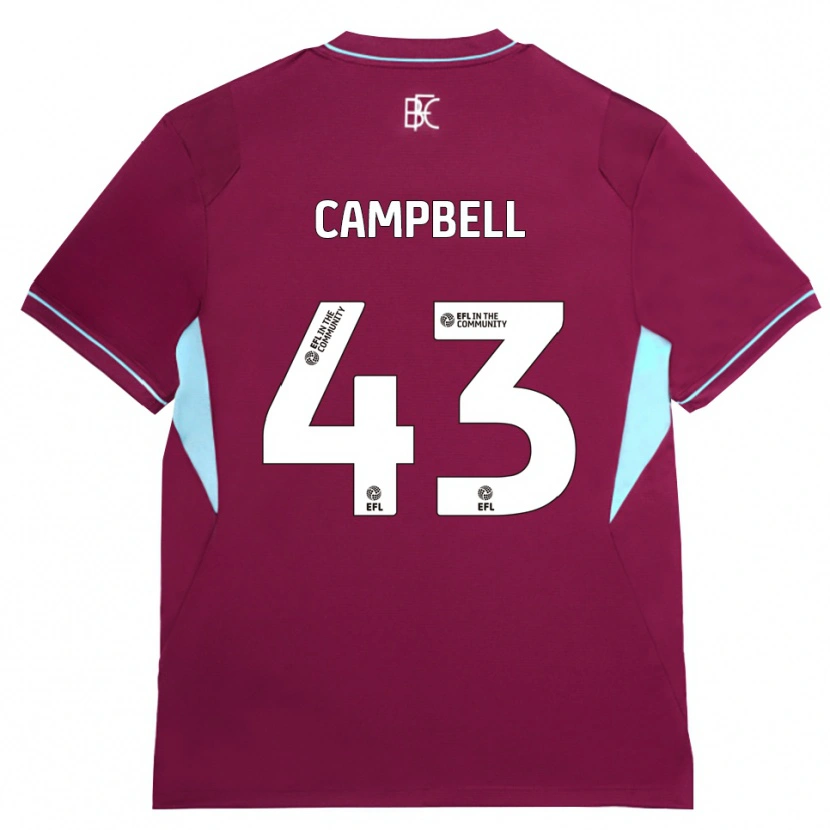 Danxen Mulher Camisola Murray Campbell #43 Borgonha Verde Principal 2026/27 Camisa Brasil