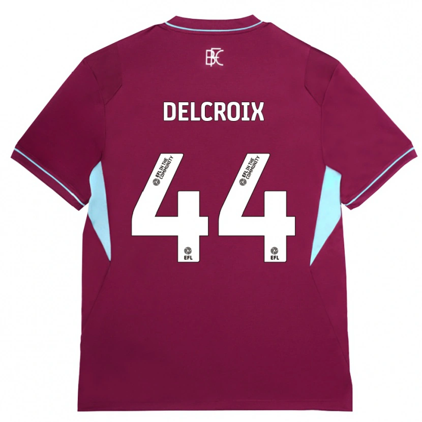 Danxen Mulher Camisola Hannes Delcroix #44 Borgonha Verde Principal 2026/27 Camisa Brasil