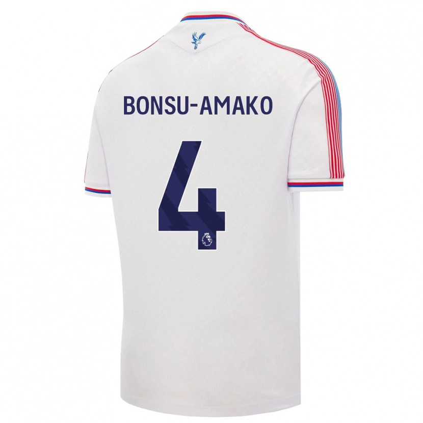 Danxen Mulher Camisola Sebastian Bonsu-Amako #4 Branco Vermelho Azul Principal 2026/27 Camisa Brasil