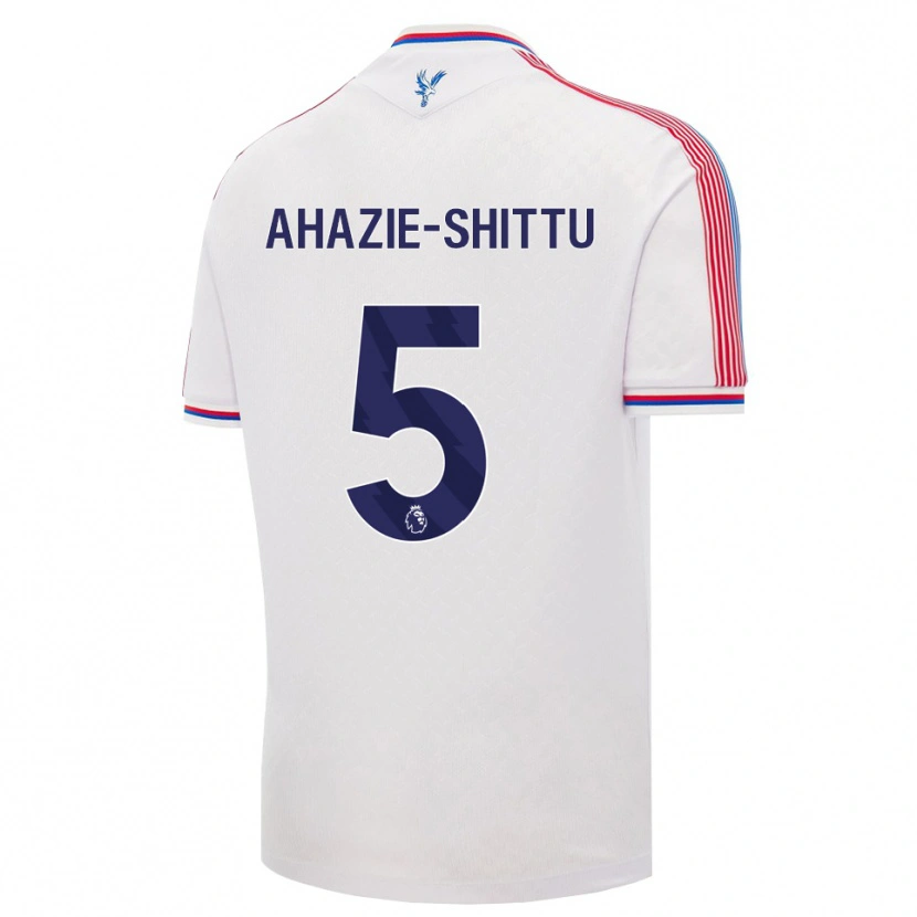 Danxen Mulher Camisola Remi Ahazie-Shittu #5 Branco Vermelho Azul Principal 2026/27 Camisa Brasil