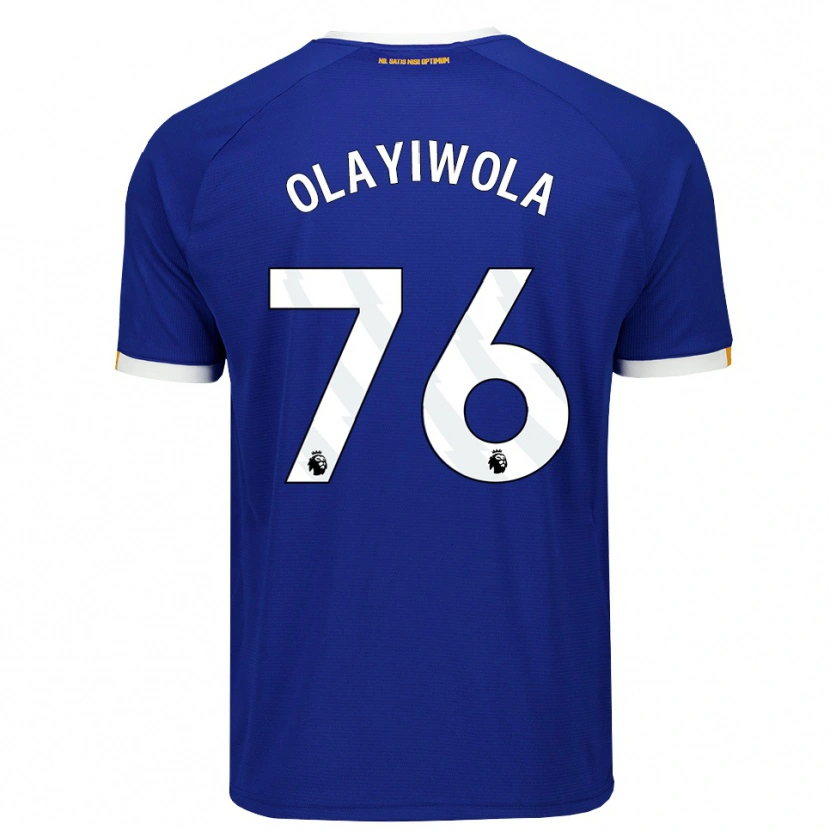 Danxen Mulher Camisola Malik Olayiwola #76 Azul Branco Amarelo Principal 2026/27 Camisa Brasil