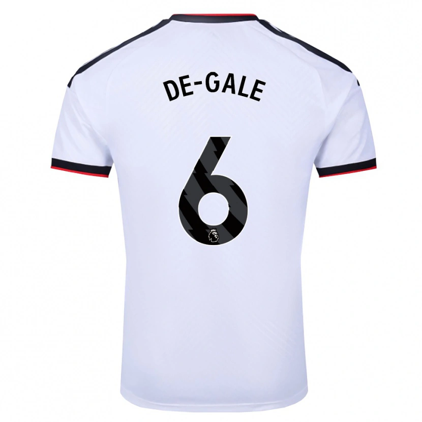 Danxen Mulher Camisola Dylan De-Gale #6 Branco Preto Vermelho Principal 2026/27 Camisa Brasil