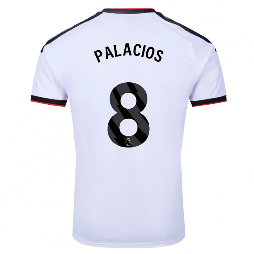 Danxen Mulher Camisola César Palacios #8 Branco Preto Vermelho Principal 2026/27 Camisa Brasil