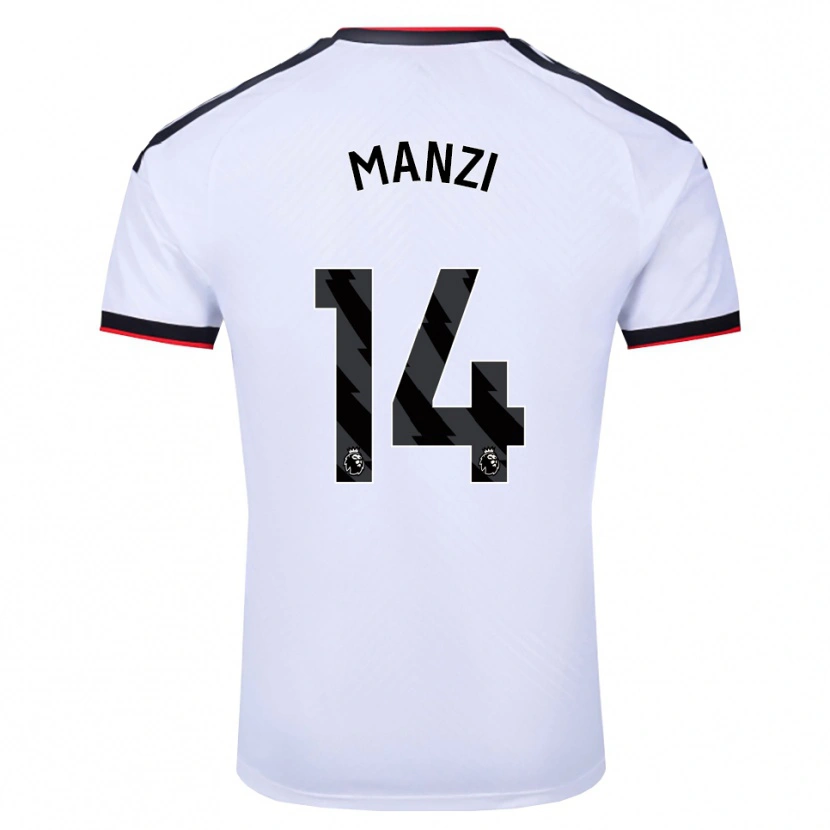 Danxen Mulher Camisola Sophie Manzi #14 Branco Preto Vermelho Principal 2026/27 Camisa Brasil