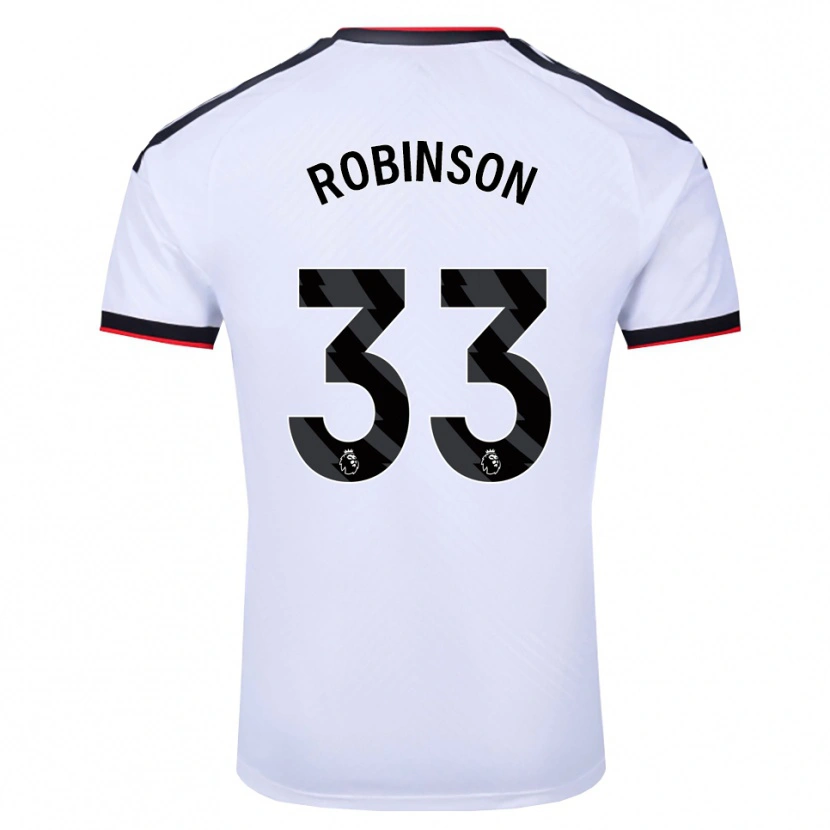 Danxen Mulher Camisola Antonee Robinson #33 Branco Preto Vermelho Principal 2026/27 Camisa Brasil