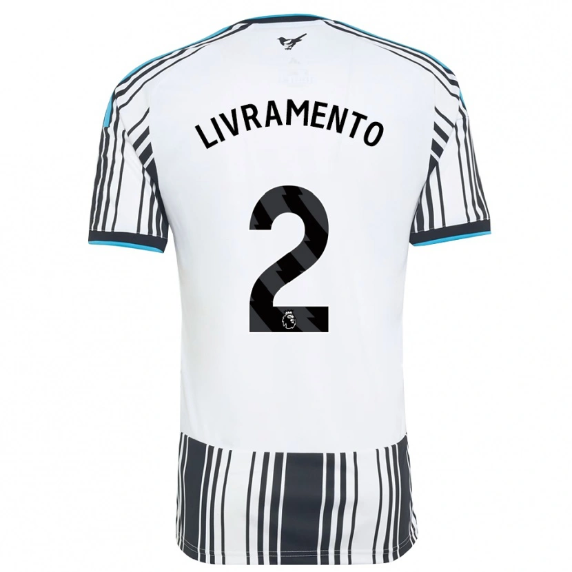 Danxen Mulher Camisola Tino Livramento #2 Skyblue Preto Branco Principal 2026/27 Camisa Brasil