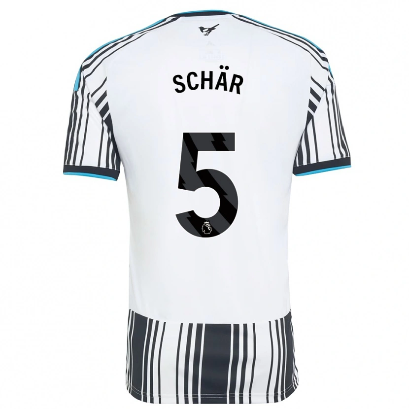 Danxen Mulher Camisola Fabian Schär #5 Skyblue Preto Branco Principal 2026/27 Camisa Brasil