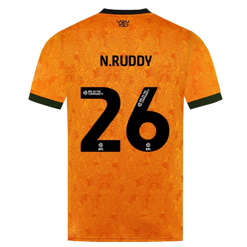 Danxen Mulher Camisola John Ruddy #26 Laranja Preto Principal 2026/27 Camisa Brasil