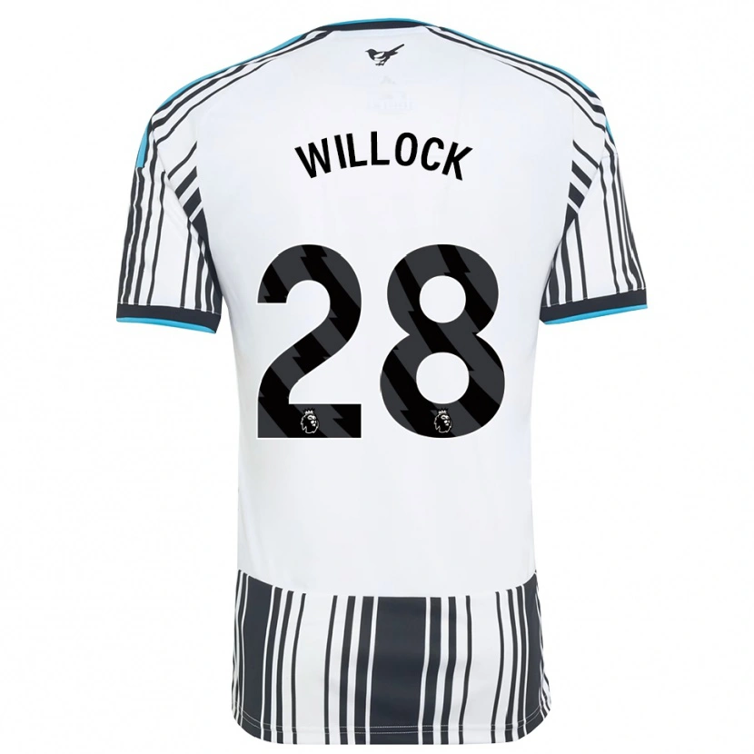 Danxen Mulher Camisola Joe Willock #28 Skyblue Preto Branco Principal 2026/27 Camisa Brasil