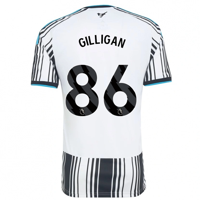 Danxen Mulher Camisola Luke Gilligan #86 Skyblue Preto Branco Principal 2026/27 Camisa Brasil