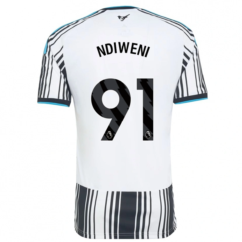 Danxen Mulher Camisola Ethan Ndiweni #91 Skyblue Preto Branco Principal 2026/27 Camisa Brasil