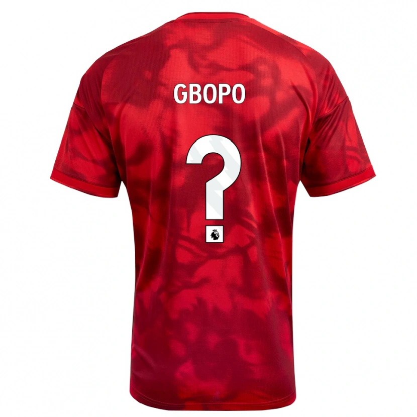 Danxen Mulher Camisola Tony Gbopo #0 Crimson Branco Principal 2026/27 Camisa Brasil