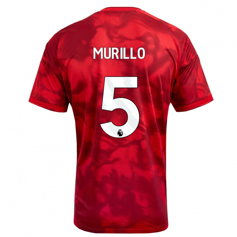 Danxen Mulher Camisola Murillo Santiago Costa Dos Santos #5 Crimson Branco Principal 2026/27 Camisa Brasil