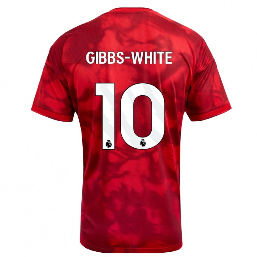 Danxen Mulher Camisola Morgan Gibbs-White #10 Crimson Branco Principal 2026/27 Camisa Brasil