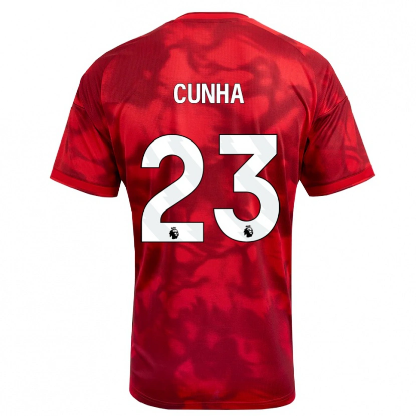 Danxen Mulher Camisola Jair Cunha #23 Crimson Branco Principal 2026/27 Camisa Brasil