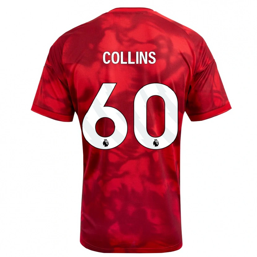 Danxen Mulher Camisola Sam Collins #60 Crimson Branco Principal 2026/27 Camisa Brasil