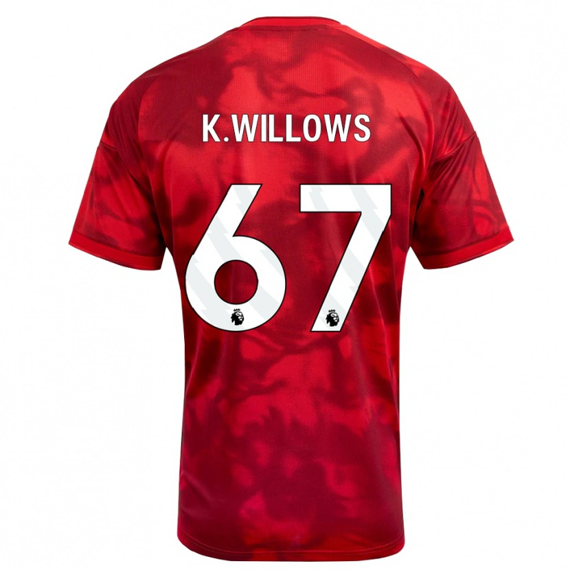 Danxen Mulher Camisola Keehan Willows #67 Crimson Branco Principal 2026/27 Camisa Brasil