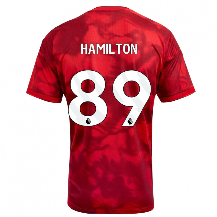 Danxen Mulher Camisola Scott Hamilton #89 Crimson Branco Principal 2026/27 Camisa Brasil
