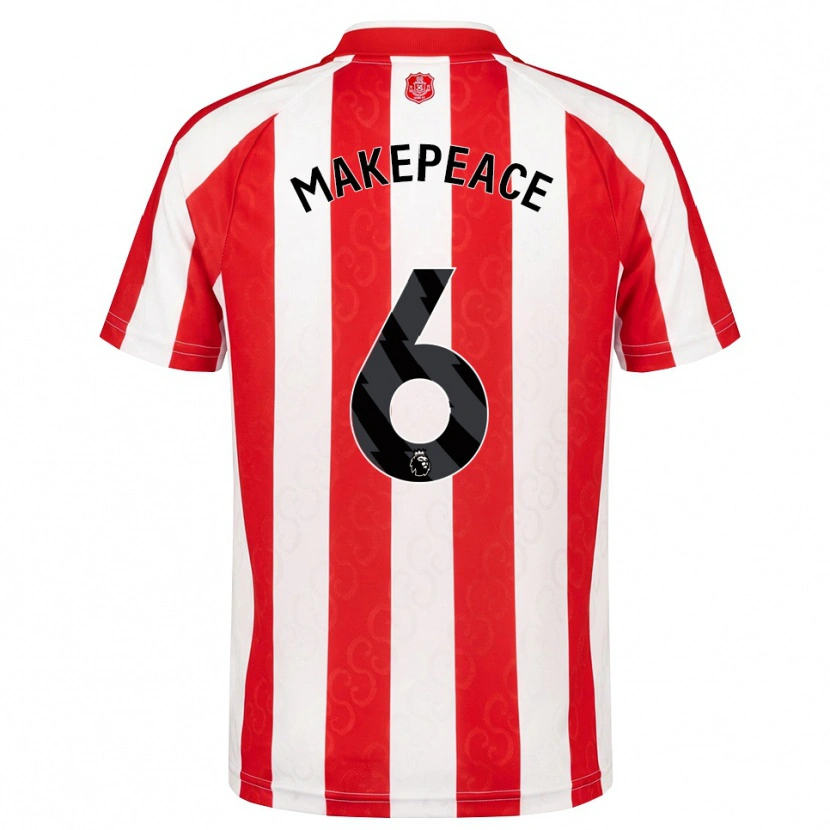 Danxen Mulher Camisola Joe Makepeace #6 Vermelho Branco Preto Principal 2026/27 Camisa Brasil