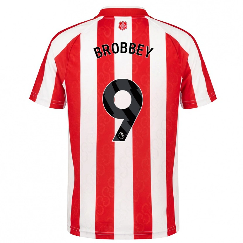 Danxen Mulher Camisola Brian Brobbey #9 Vermelho Branco Preto Principal 2026/27 Camisa Brasil