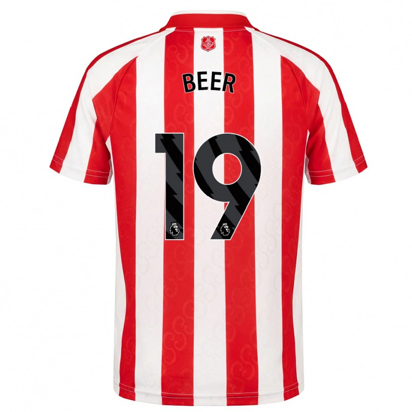 Danxen Mulher Camisola Megan Beer #19 Vermelho Branco Preto Principal 2026/27 Camisa Brasil