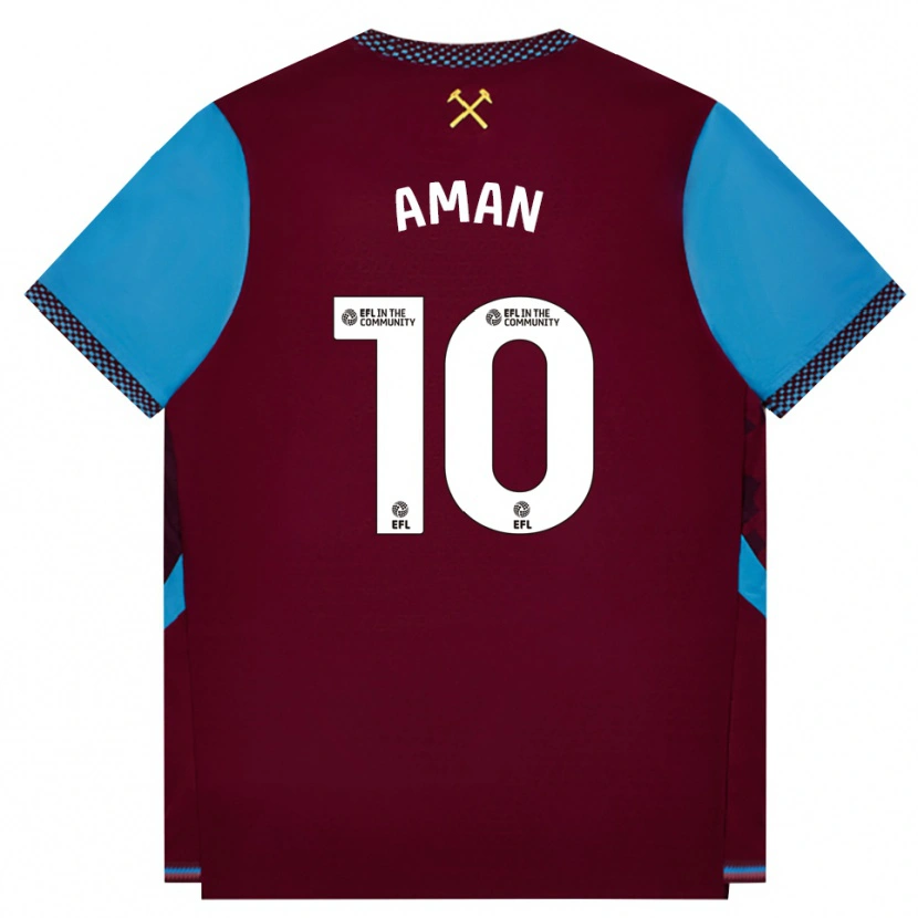 Danxen Mulher Camisola Abdulkareem Aman #10 Borgonha Cornflowerblue Principal 2026/27 Camisa Brasil