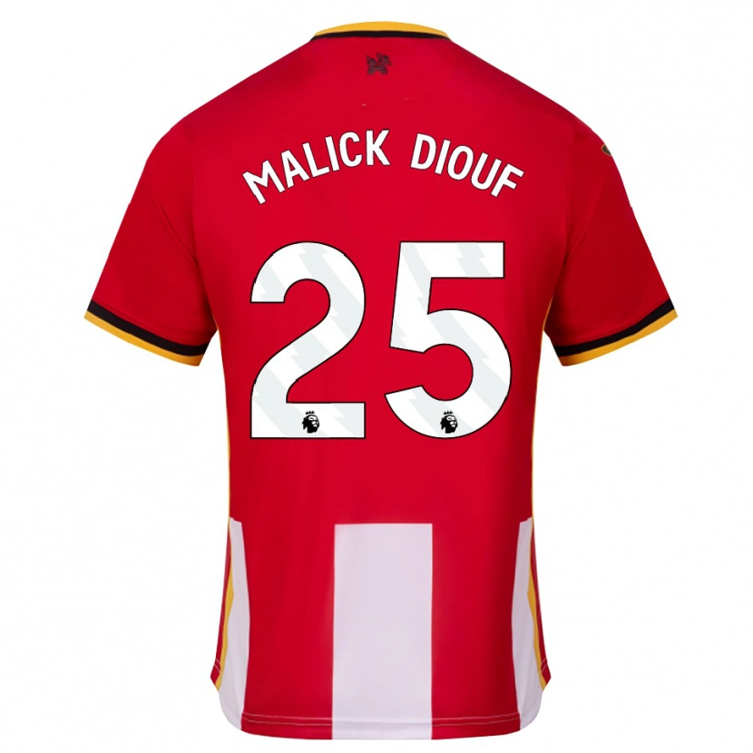 Danxen Mulher Camisola El Hadji Malick Diouf #25 Amarelo Preto Vermelho Principal 2026/27 Camisa Brasil