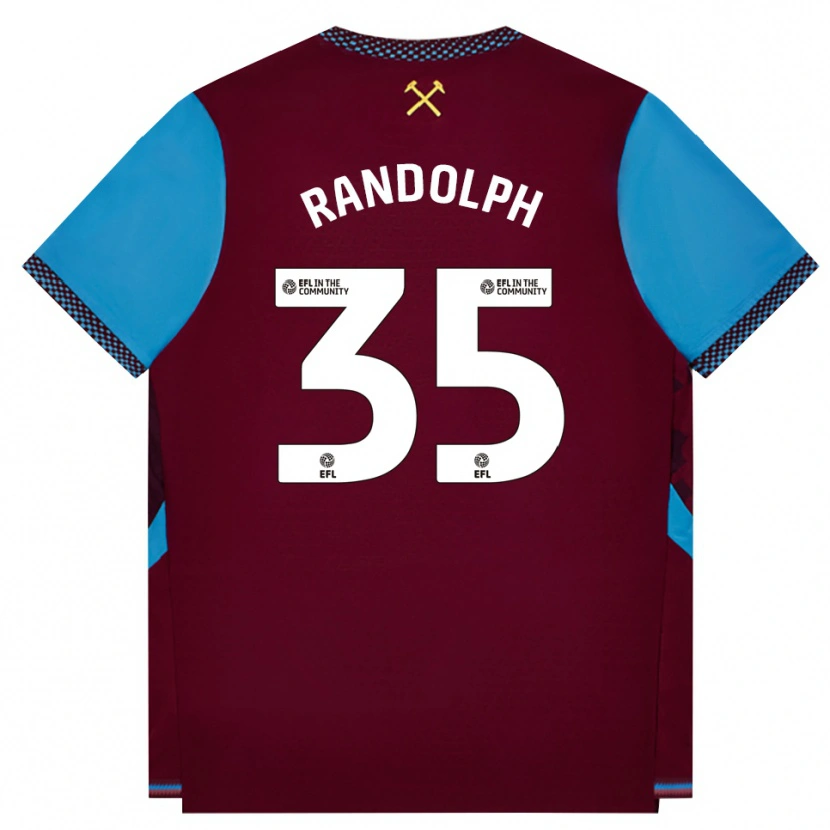 Danxen Mulher Camisola Darren Randolph #35 Borgonha Cornflowerblue Principal 2026/27 Camisa Brasil