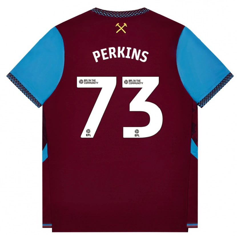 Danxen Mulher Camisola Vinnie Perkins #73 Borgonha Cornflowerblue Principal 2026/27 Camisa Brasil