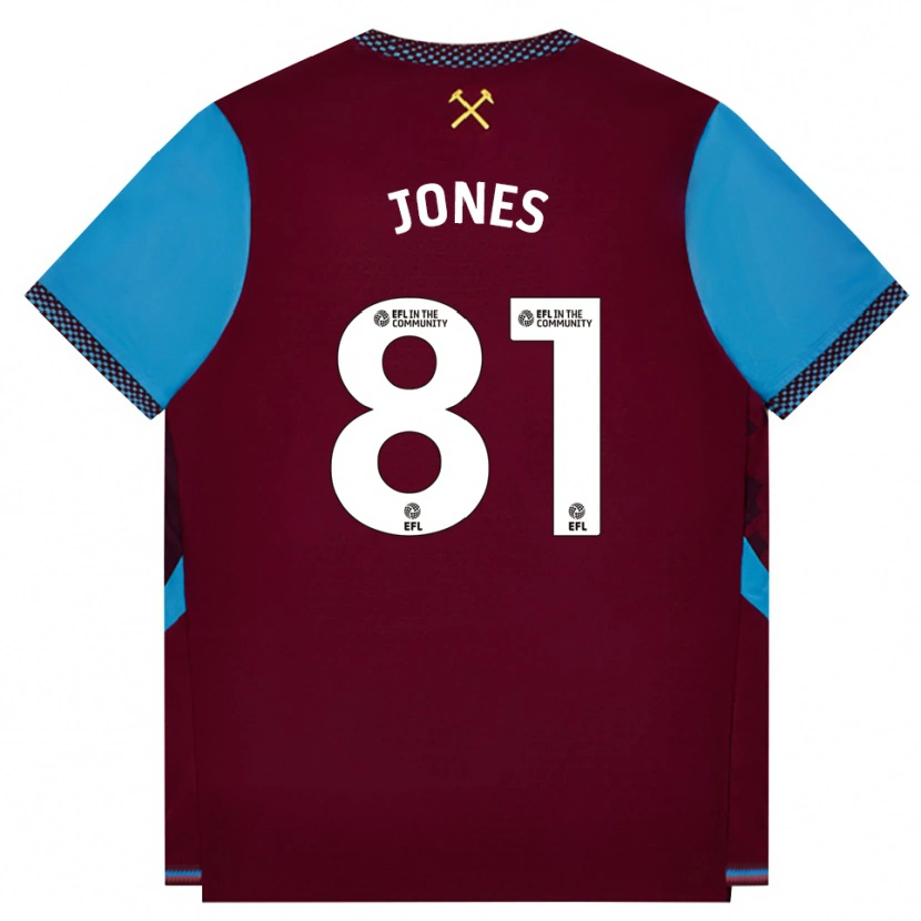 Danxen Mulher Camisola Liam Jones #81 Borgonha Cornflowerblue Principal 2026/27 Camisa Brasil