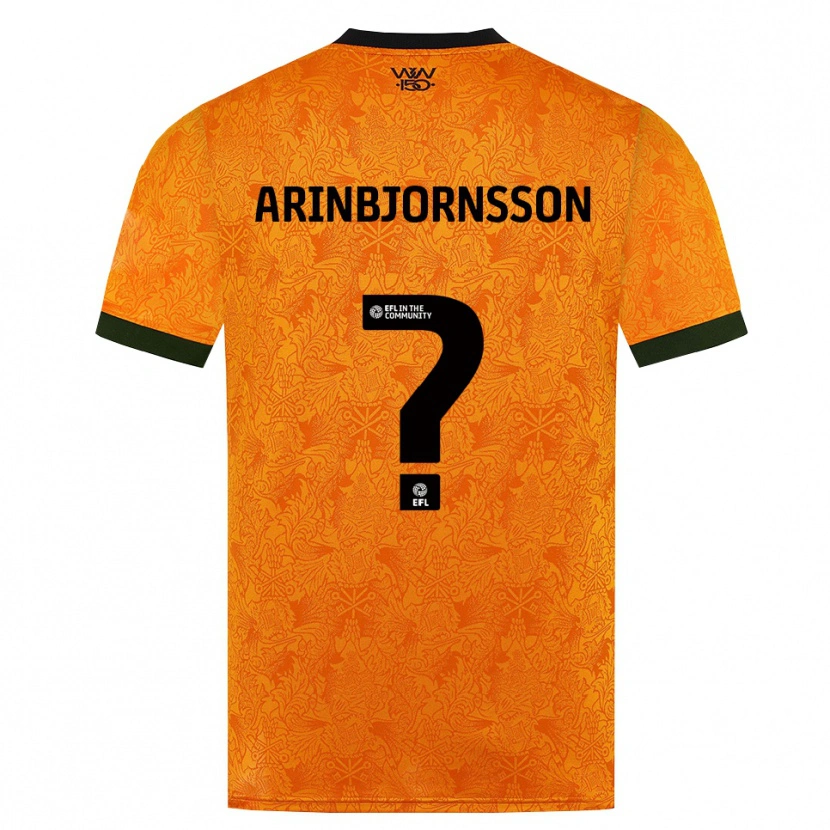 Danxen Mulher Camisola Palmi Arinbjornsson #0 Laranja Preto Principal 2026/27 Camisa Brasil