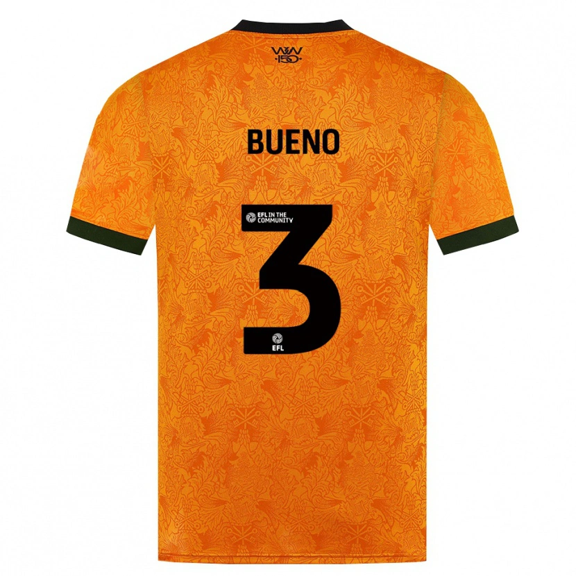 Danxen Mulher Camisola Hugo Bueno #3 Laranja Preto Principal 2026/27 Camisa Brasil