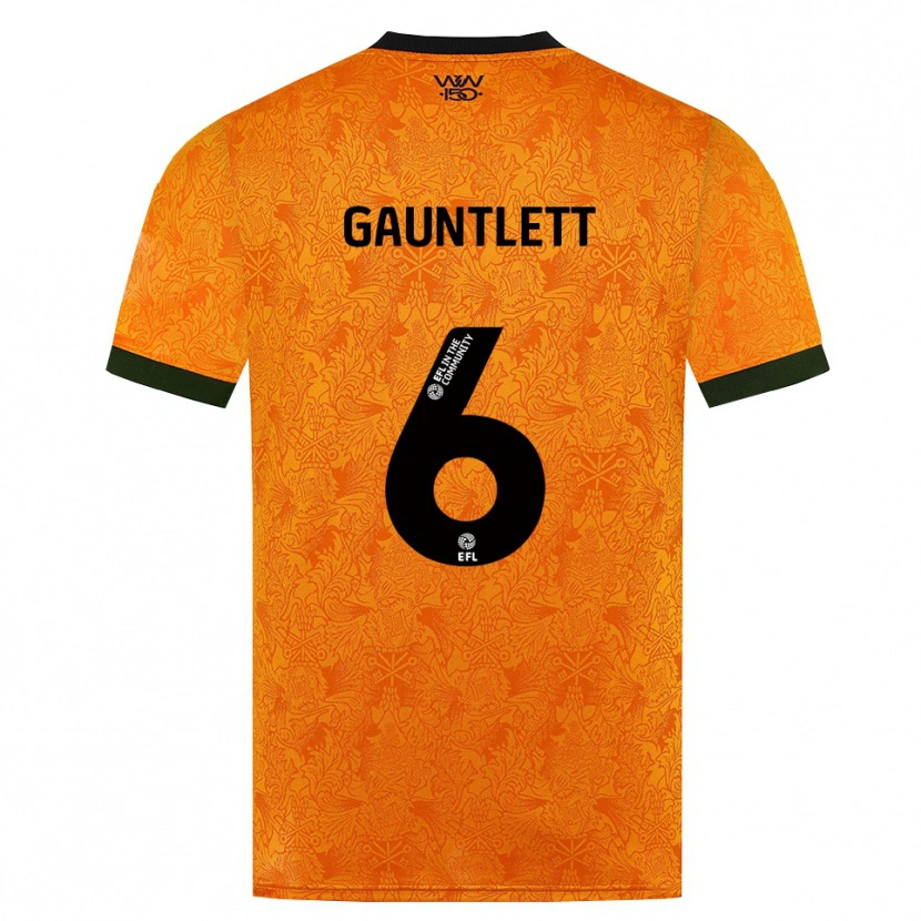Danxen Mulher Camisola Maz Gauntlett #6 Laranja Preto Principal 2026/27 Camisa Brasil