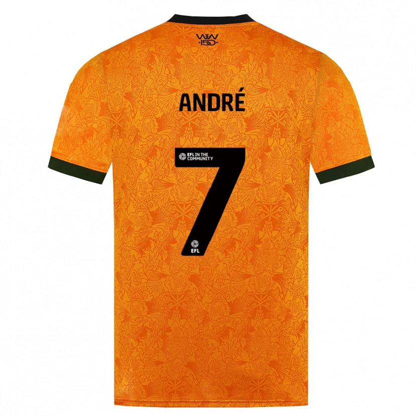 Danxen Mulher Camisola André Trindade Da Costa Neto #7 Laranja Preto Principal 2026/27 Camisa Brasil