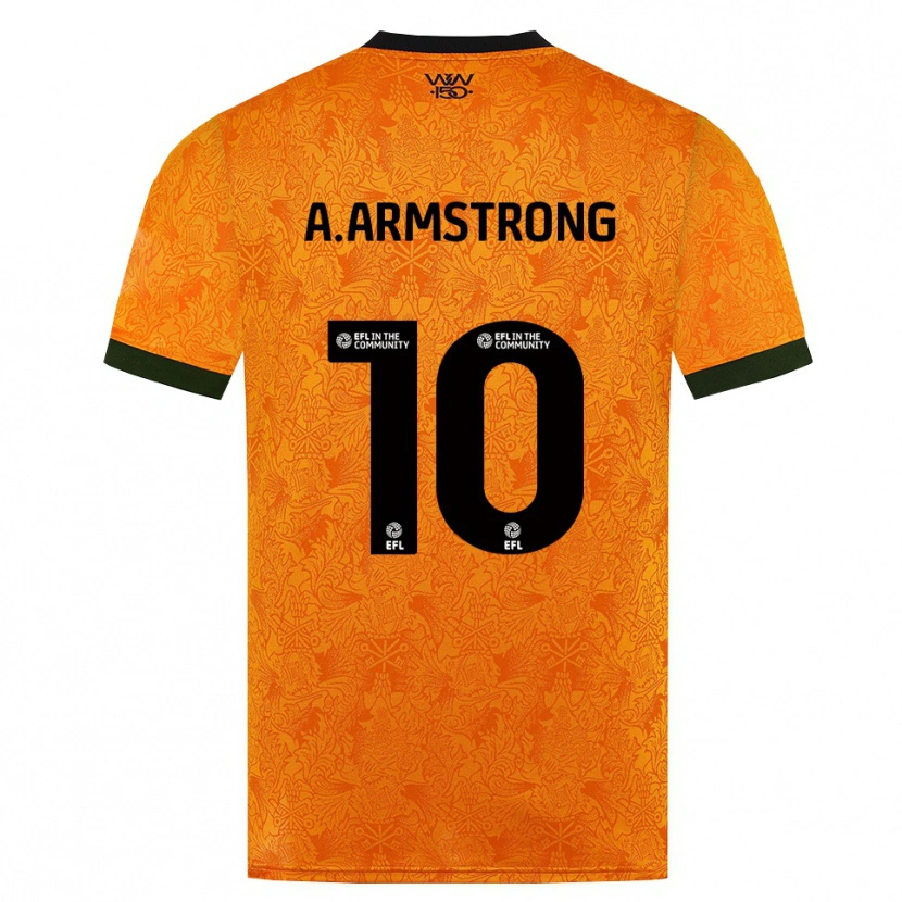 Danxen Mulher Camisola Adam Armstrong #10 Laranja Preto Principal 2026/27 Camisa Brasil