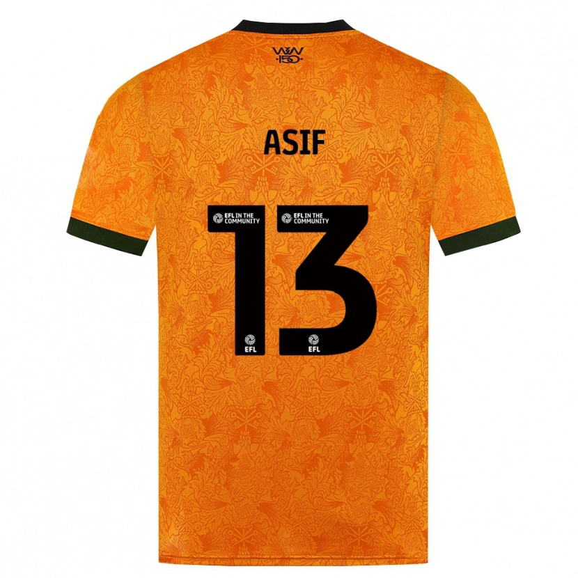 Danxen Mulher Camisola Dawood Asif #13 Laranja Preto Principal 2026/27 Camisa Brasil