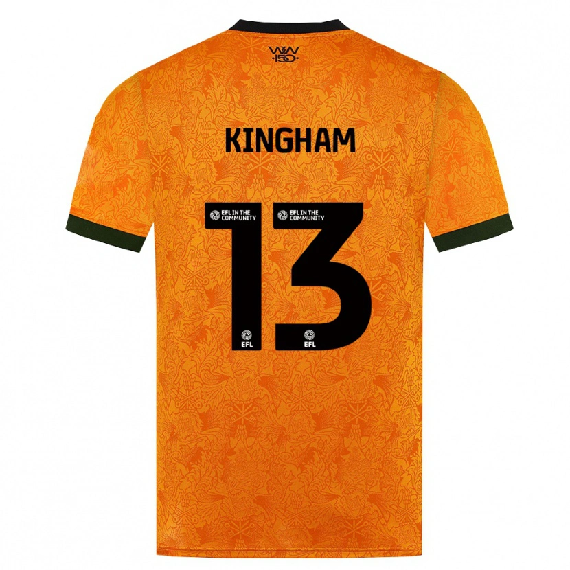 Danxen Mulher Camisola Joshua Kingham #13 Laranja Preto Principal 2026/27 Camisa Brasil