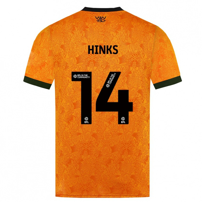 Danxen Mulher Camisola Max Hinks #14 Laranja Preto Principal 2026/27 Camisa Brasil