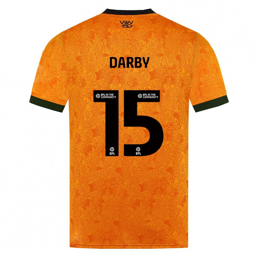 Danxen Mulher Camisola Kelly Darby #15 Laranja Preto Principal 2026/27 Camisa Brasil