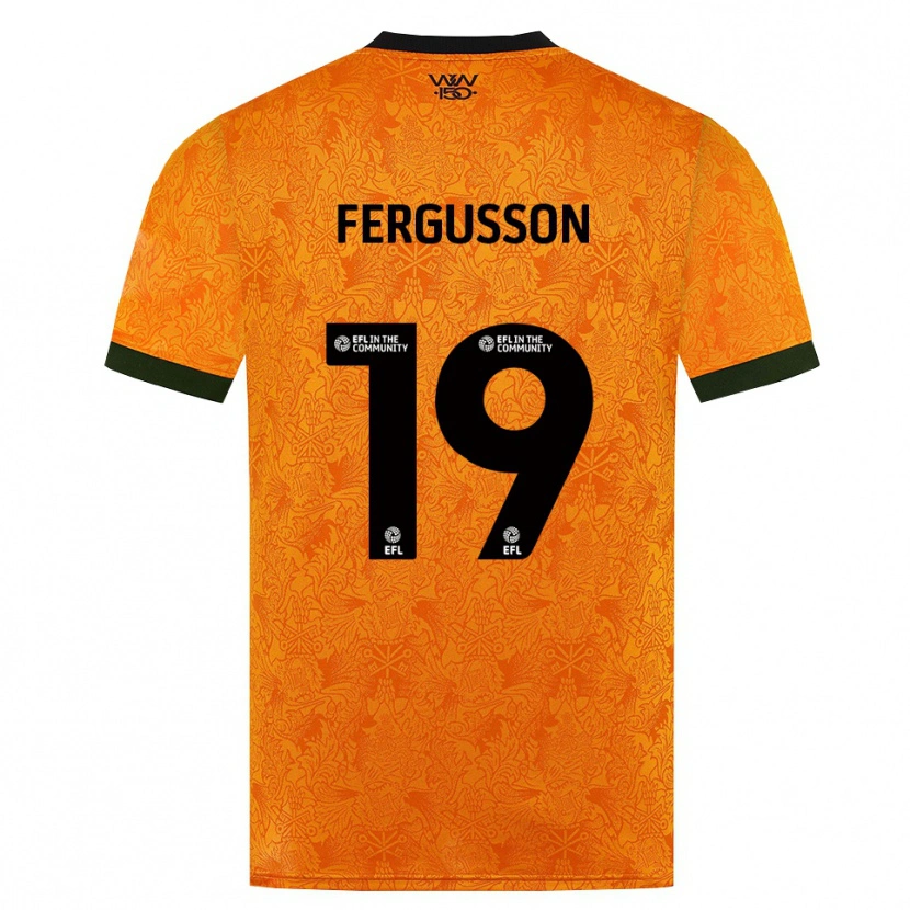Danxen Mulher Camisola Liv Fergusson #19 Laranja Preto Principal 2026/27 Camisa Brasil