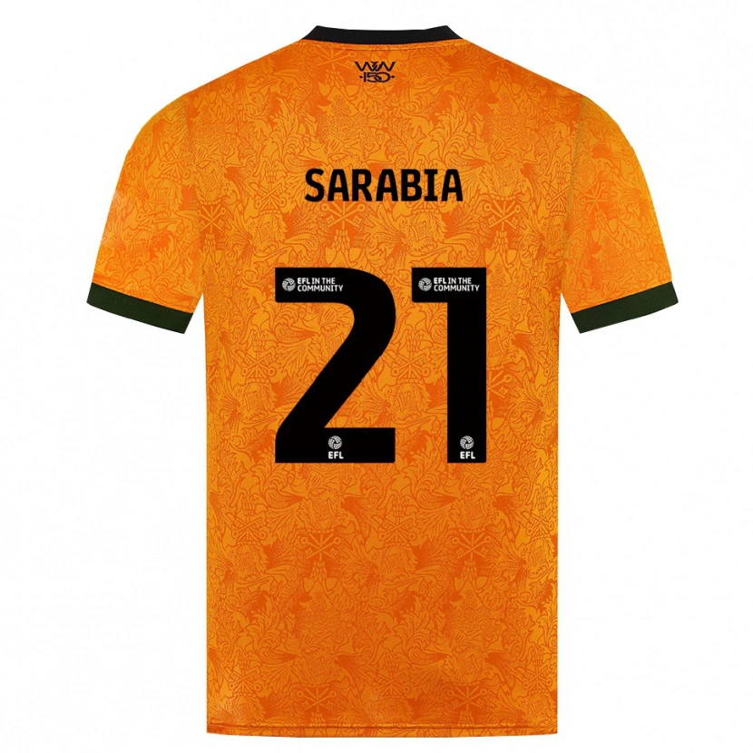 Danxen Mulher Camisola Pablo Sarabia #21 Laranja Preto Principal 2026/27 Camisa Brasil