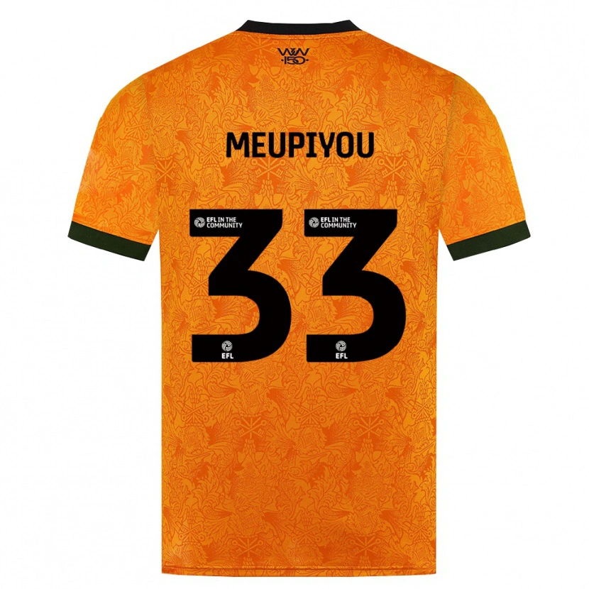 Danxen Mulher Camisola Bastien Meupiyou #33 Laranja Preto Principal 2026/27 Camisa Brasil