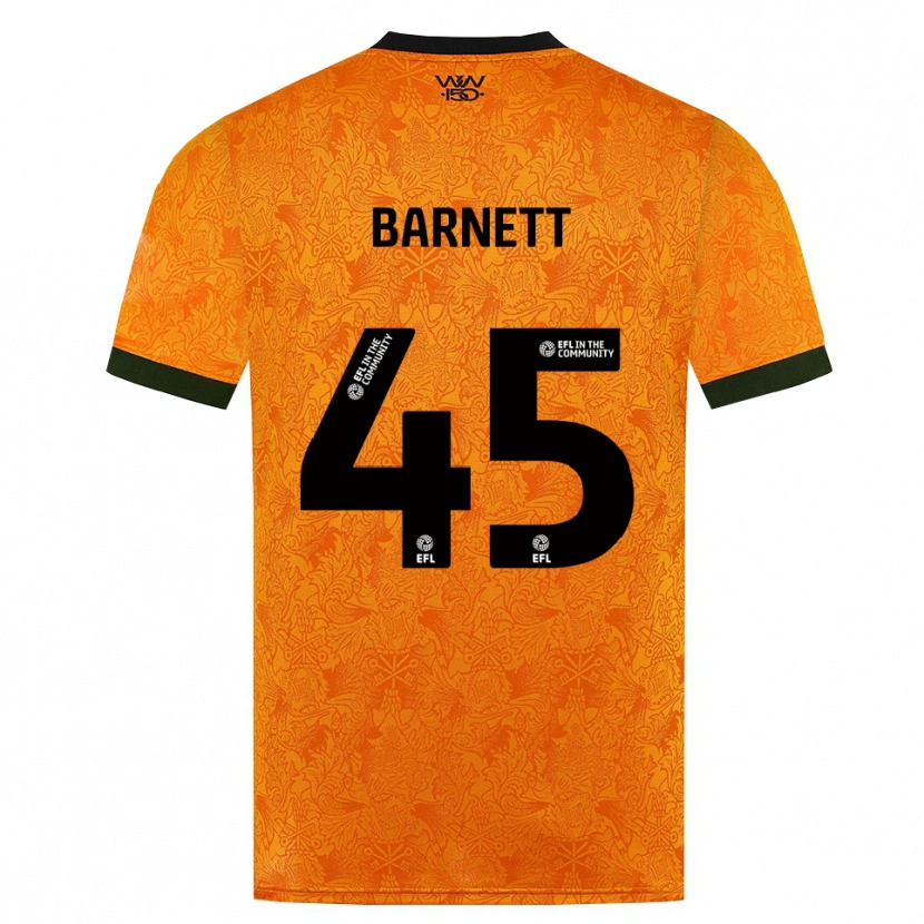 Danxen Mulher Camisola Ty Barnett #45 Laranja Preto Principal 2026/27 Camisa Brasil