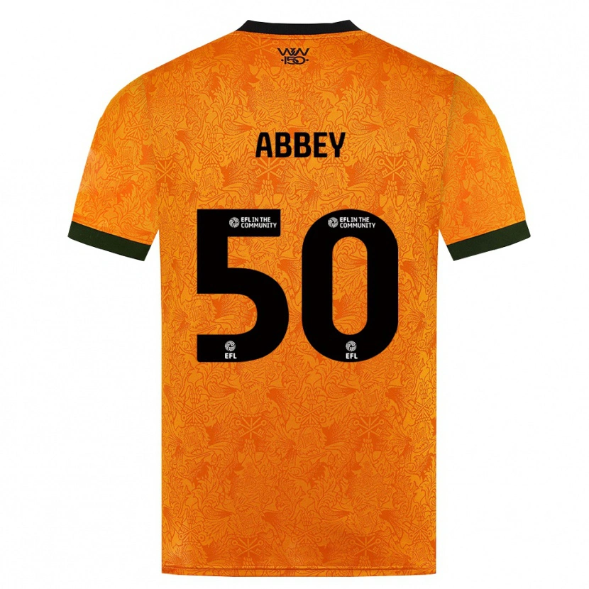 Danxen Mulher Camisola Jerome Abbey #50 Laranja Preto Principal 2026/27 Camisa Brasil