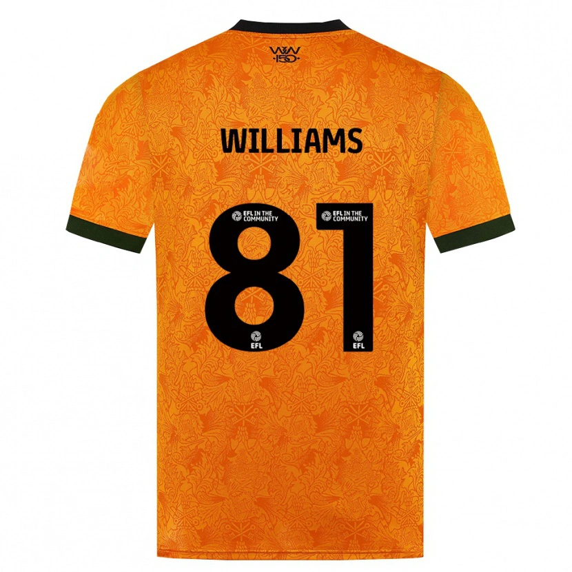 Danxen Mulher Camisola Ashton Williams #81 Laranja Preto Principal 2026/27 Camisa Brasil