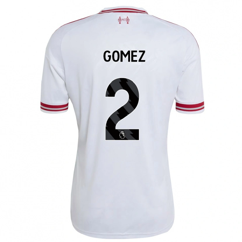 Danxen Mulher Camisola Joe Gomez #2 Vermelho Branco Alternativa 2026/27 Camisa Brasil