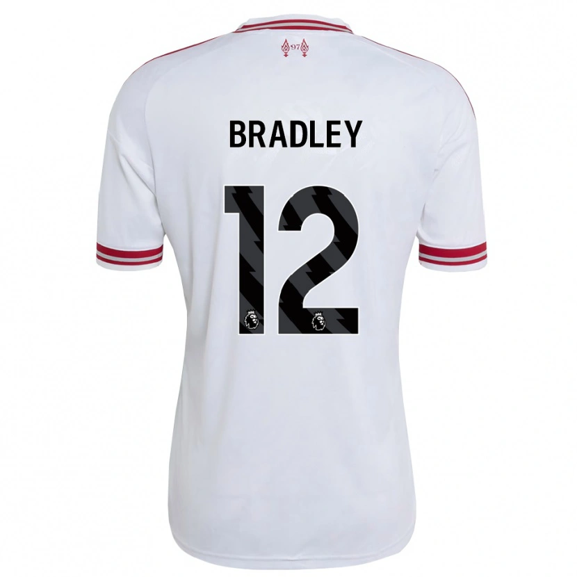 Danxen Mulher Camisola Conor Bradley #12 Vermelho Branco Alternativa 2026/27 Camisa Brasil
