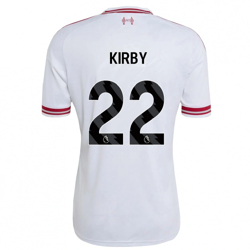 Danxen Mulher Camisola Faye Kirby #22 Vermelho Branco Alternativa 2026/27 Camisa Brasil