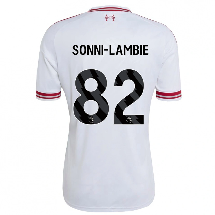 Danxen Mulher Camisola Joshua Sonni-Lambie #82 Vermelho Branco Alternativa 2026/27 Camisa Brasil