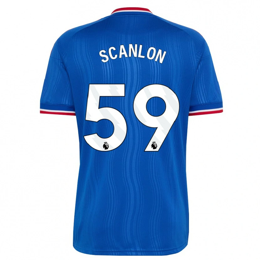 Danxen Mulher Camisola James Scanlon #59 Azul Branco Vermelho Alternativa 2026/27 Camisa Brasil